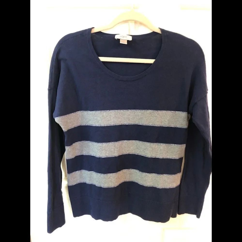 LOFT sweater with metallic detail